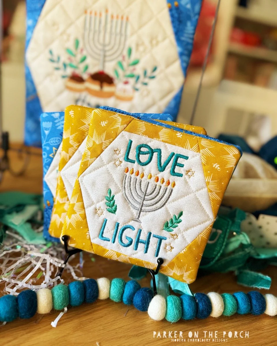 Digital Download - Peace, Love, Hanukkah Coaster - BUNDLE - Image 4