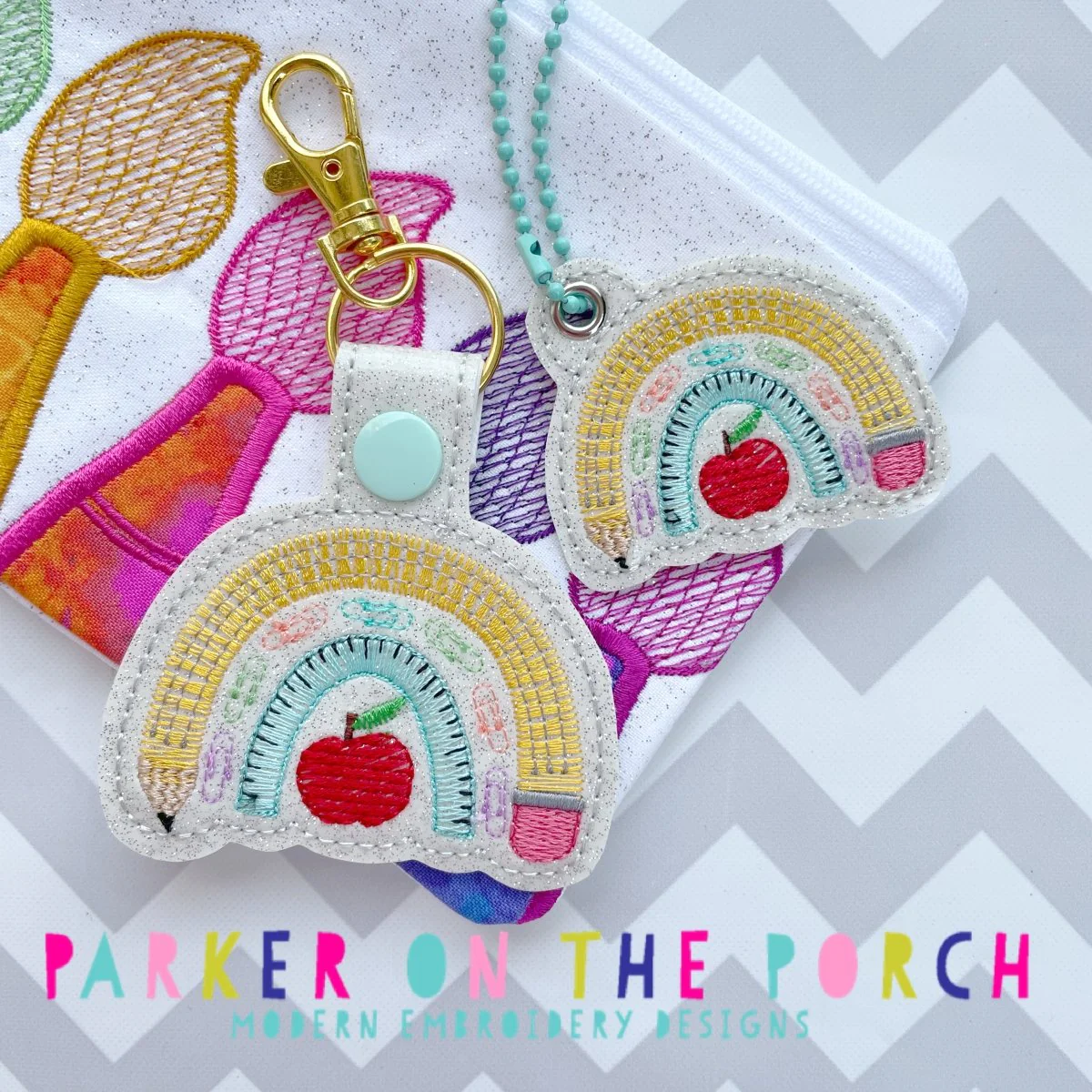 Digital Download- Pencil Rainbow Snaptab and Charm Set