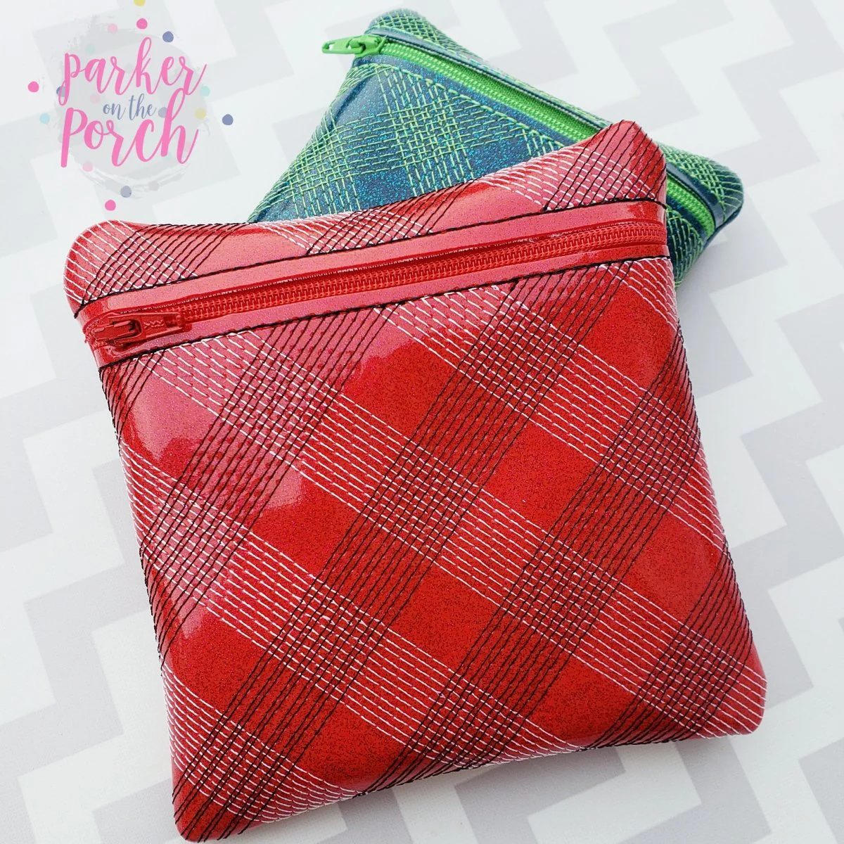 Digital Download - Plaid Zipper Bag - Image 3