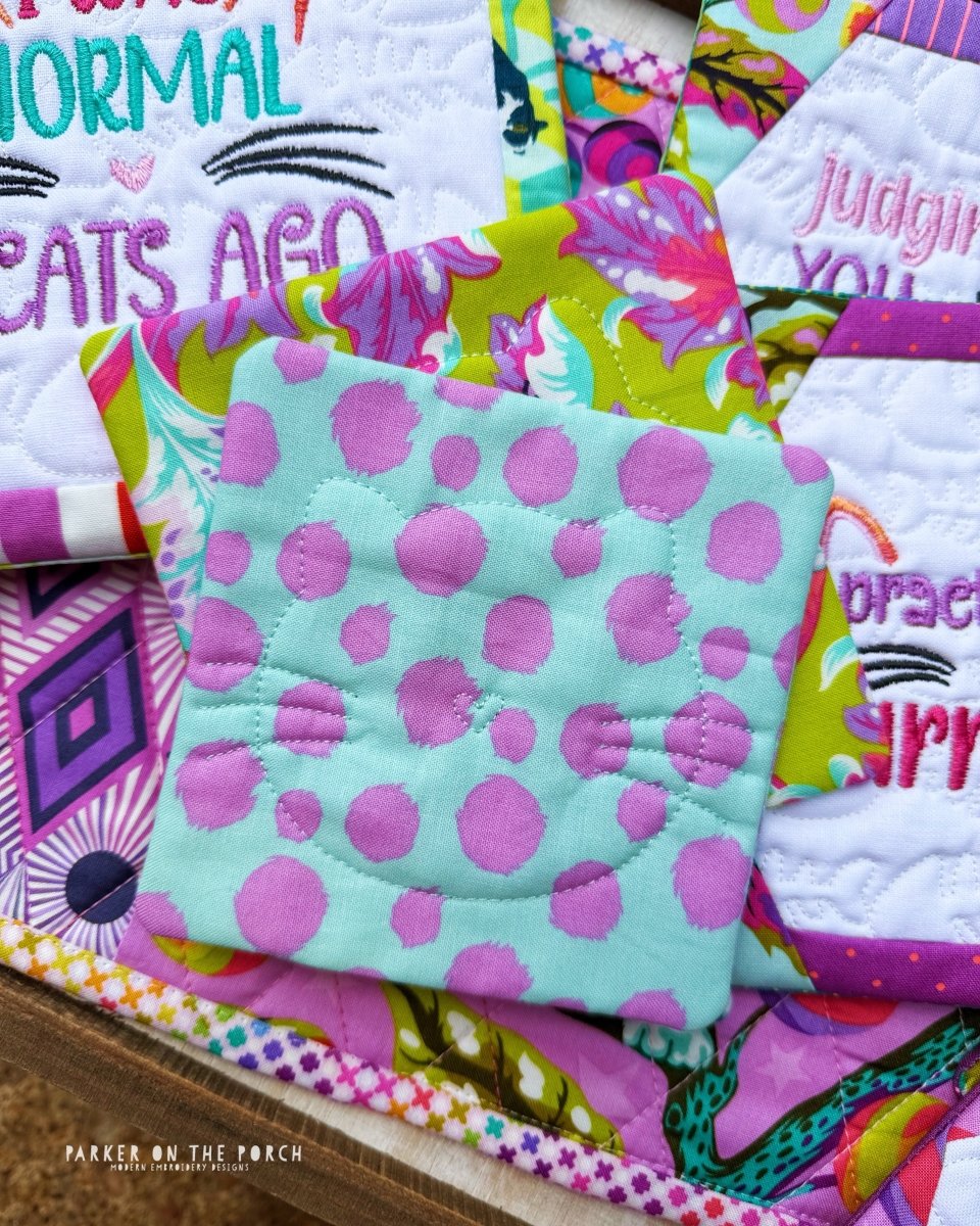 Digital Download - Plain Jane Coaster- Kitty