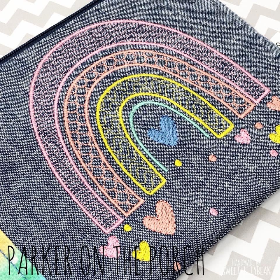 Digital Download- Rainbow Heart - Embroidery Fill - Image 2