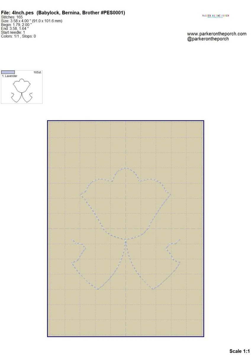 Digital Download- Retro Tulip Quilting E2E - Image 14