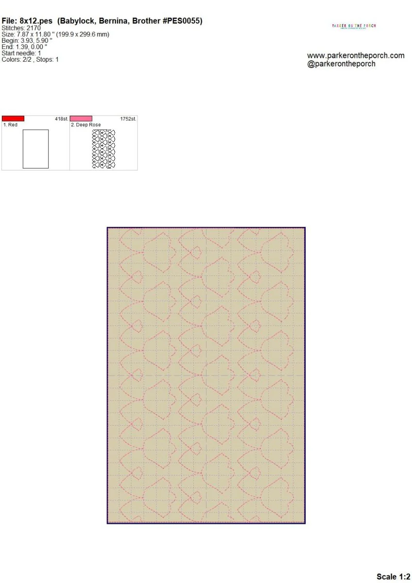 Digital Download- Retro Tulip Quilting E2E - Image 4