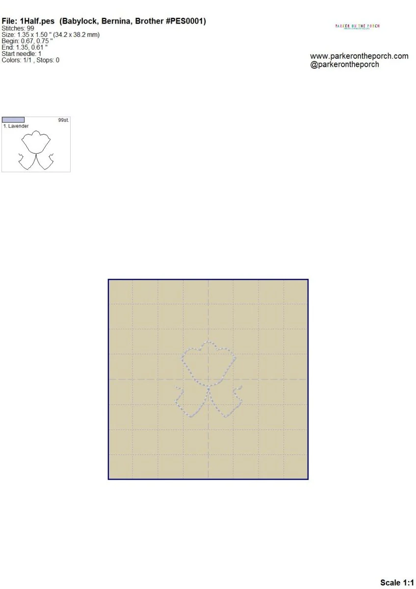 Digital Download- Retro Tulip Quilting E2E - Image 9