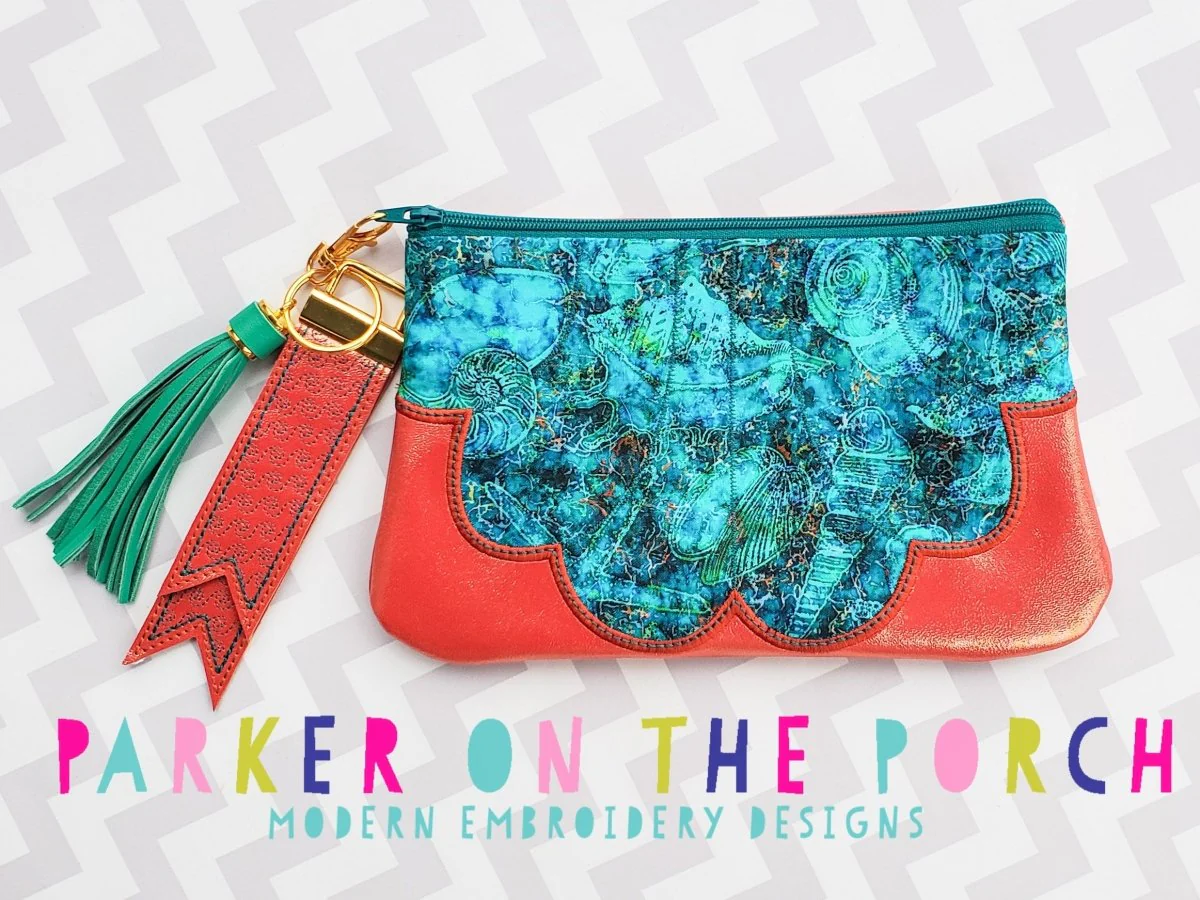 Digital Download- Seaside Top Zip Clutch Zipper Bag - Image 3