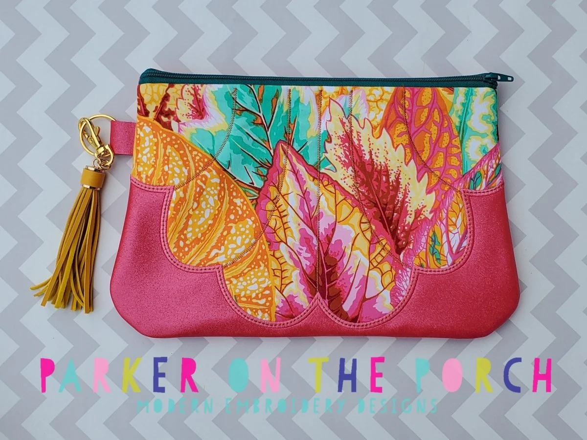Digital Download- Seaside Top Zip Clutch Zipper Bag - Image 4