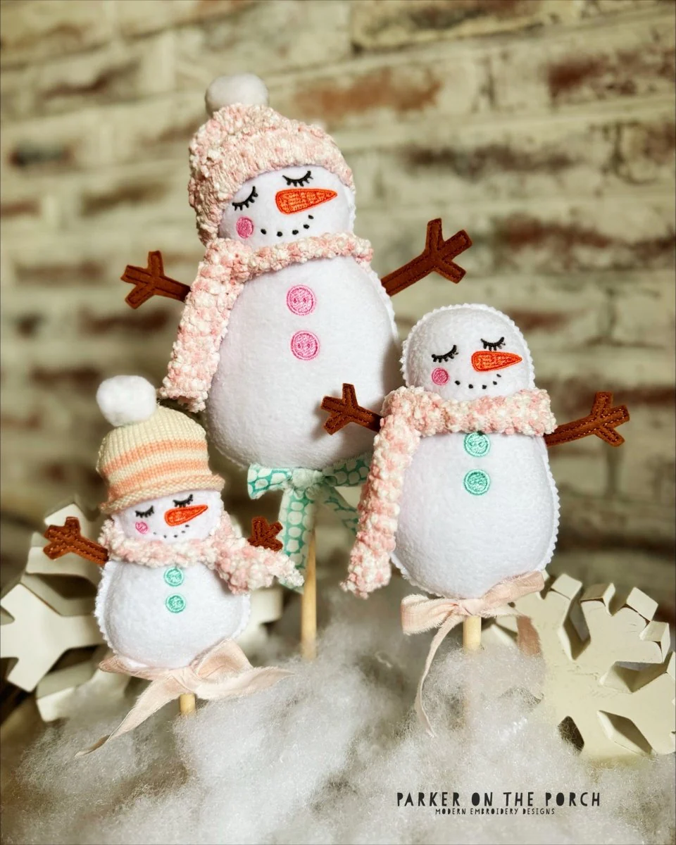 Digital Download- Shabby Snowman Stuffie