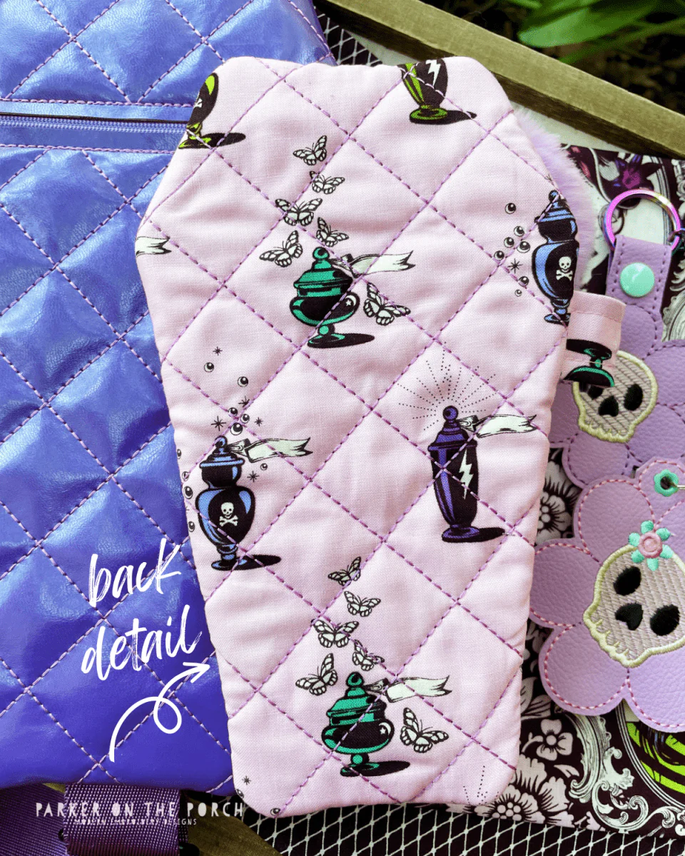 Digital Download - Size 3 - Quilted Coffin Zipper Bag - Image 3