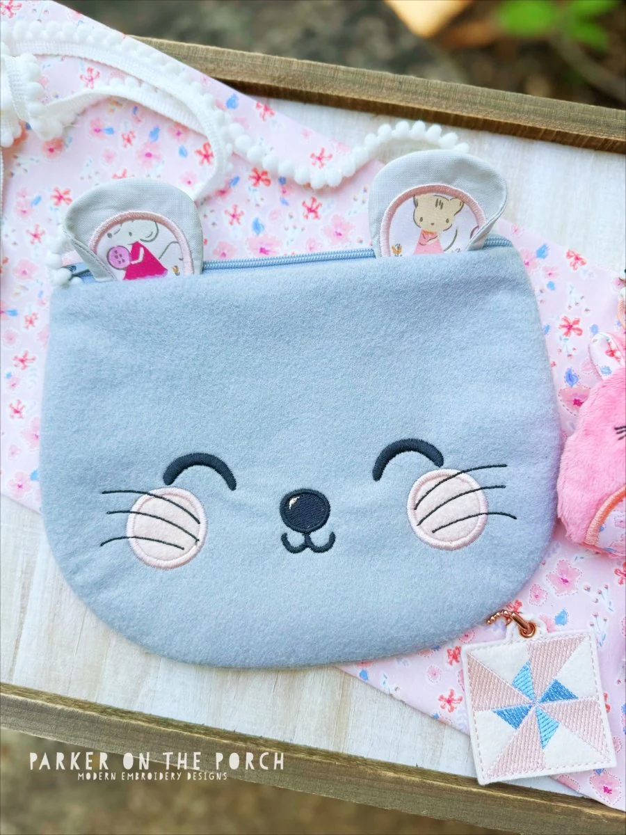 Digital Download- Zipper Size 3- Top Zip Mouse Zipper Bag