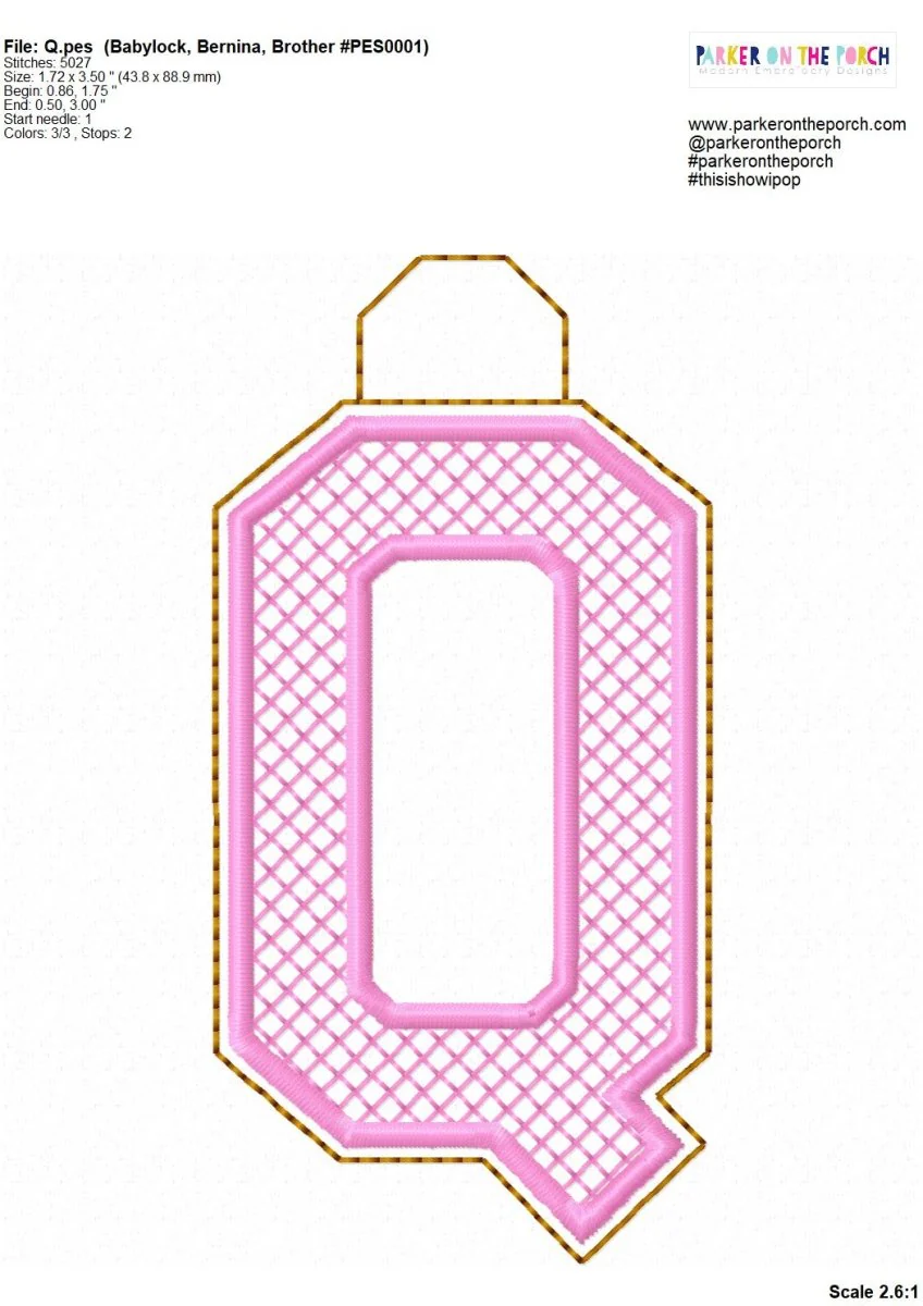 Bag Tag - Bundle - Squad Alpha Monogram XL - Digital Download - Image 19