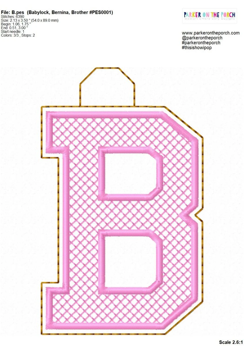 Bag Tag - Bundle - Squad Alpha Monogram XL - Digital Download - Image 4