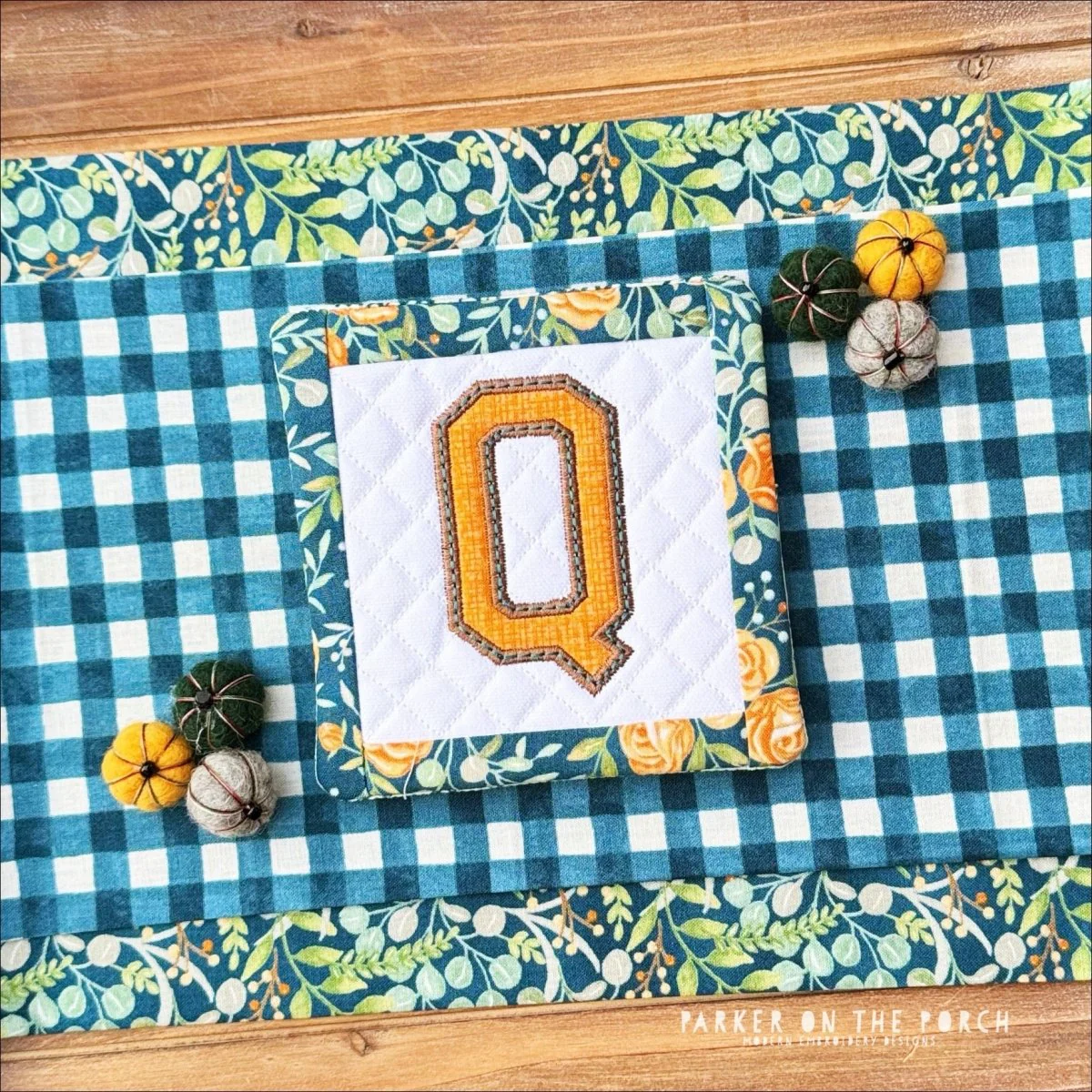 Digital Download - Squad Monogram Coaster - Letter Q