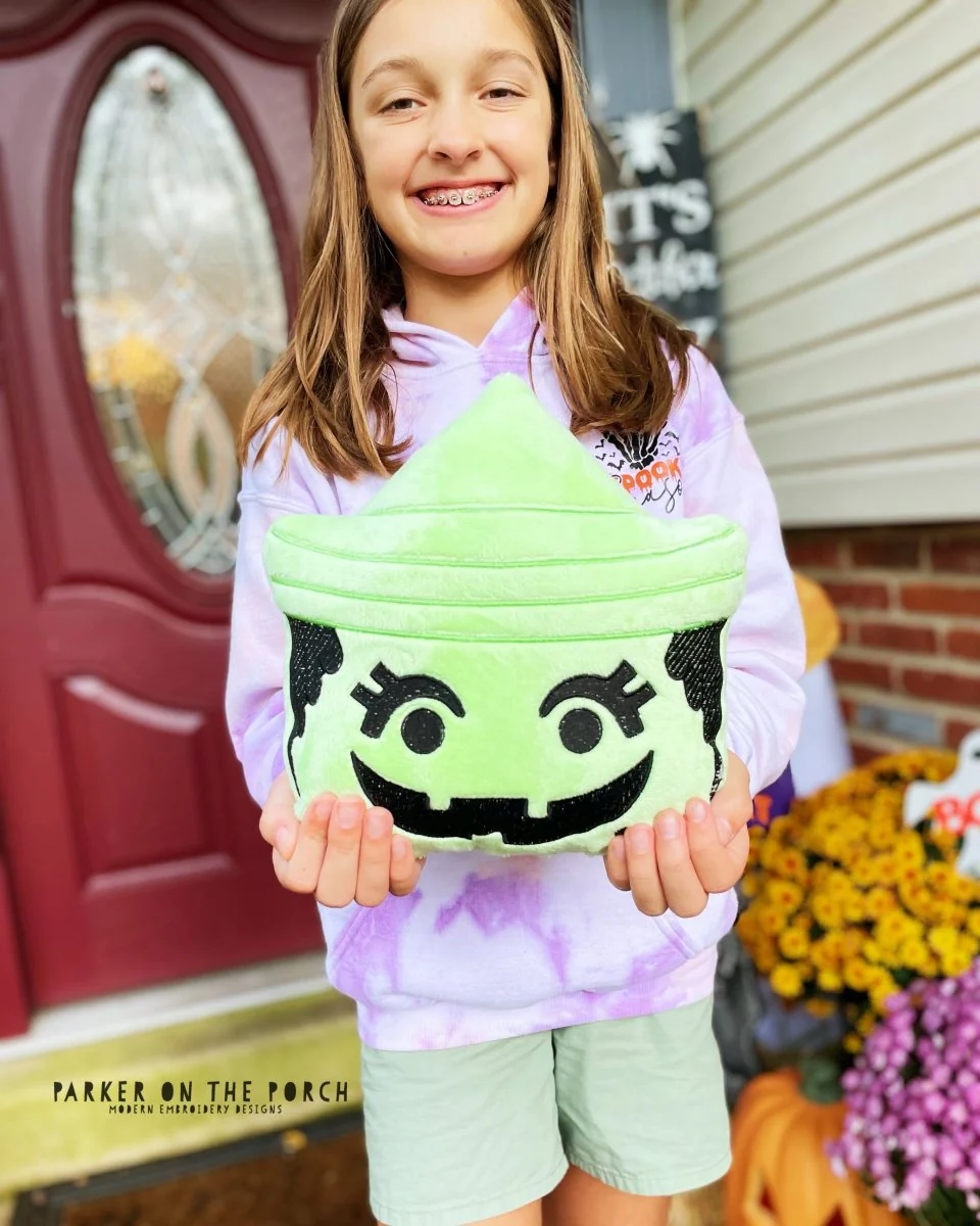 Digital Download- Squishy Happy Pails Stuffie-  Witch