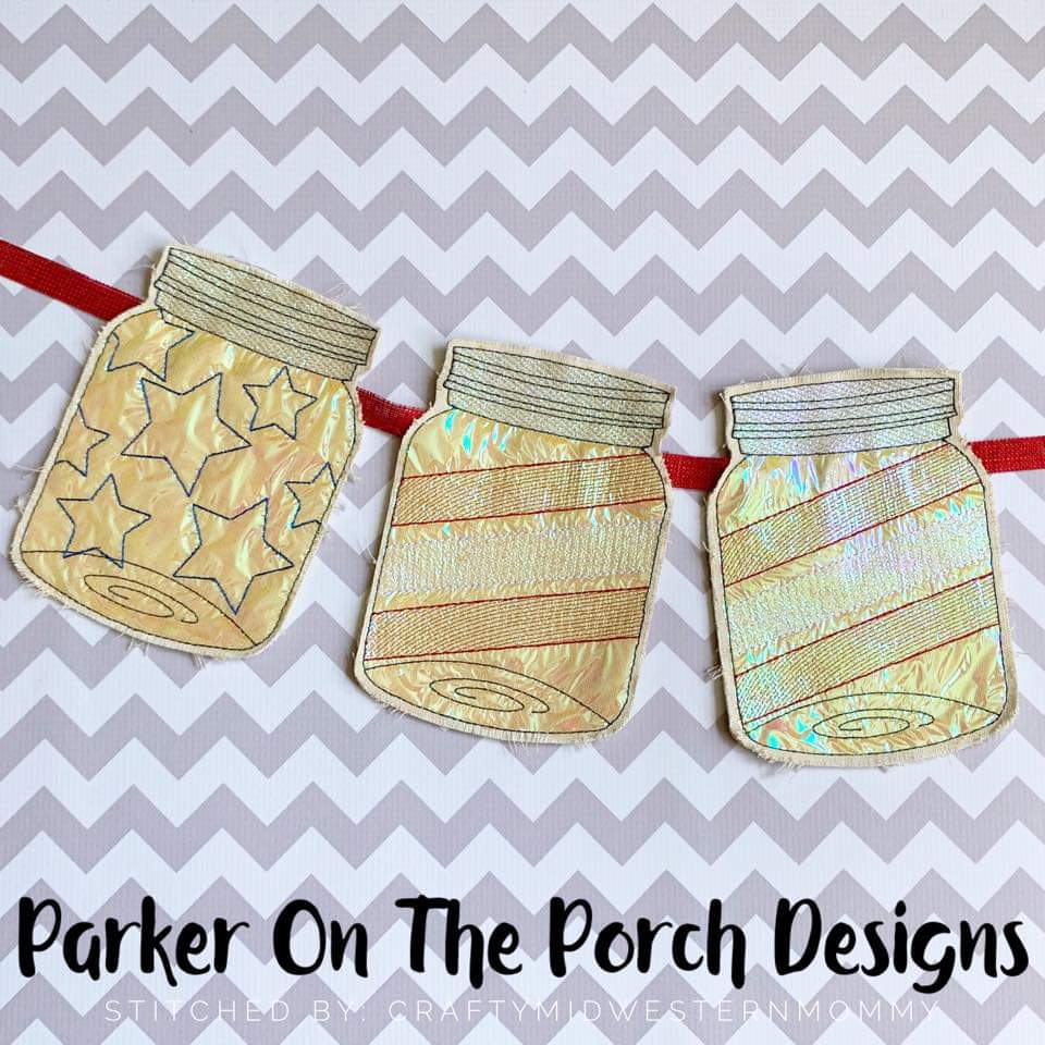 Digital Download- Stars and Stripes Mason Jar Banner Set - Image 4