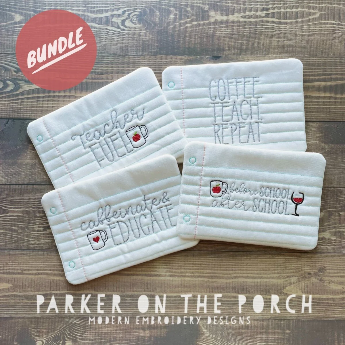 Digital Download - Teacher Life Collection - Mug Rug Bundle