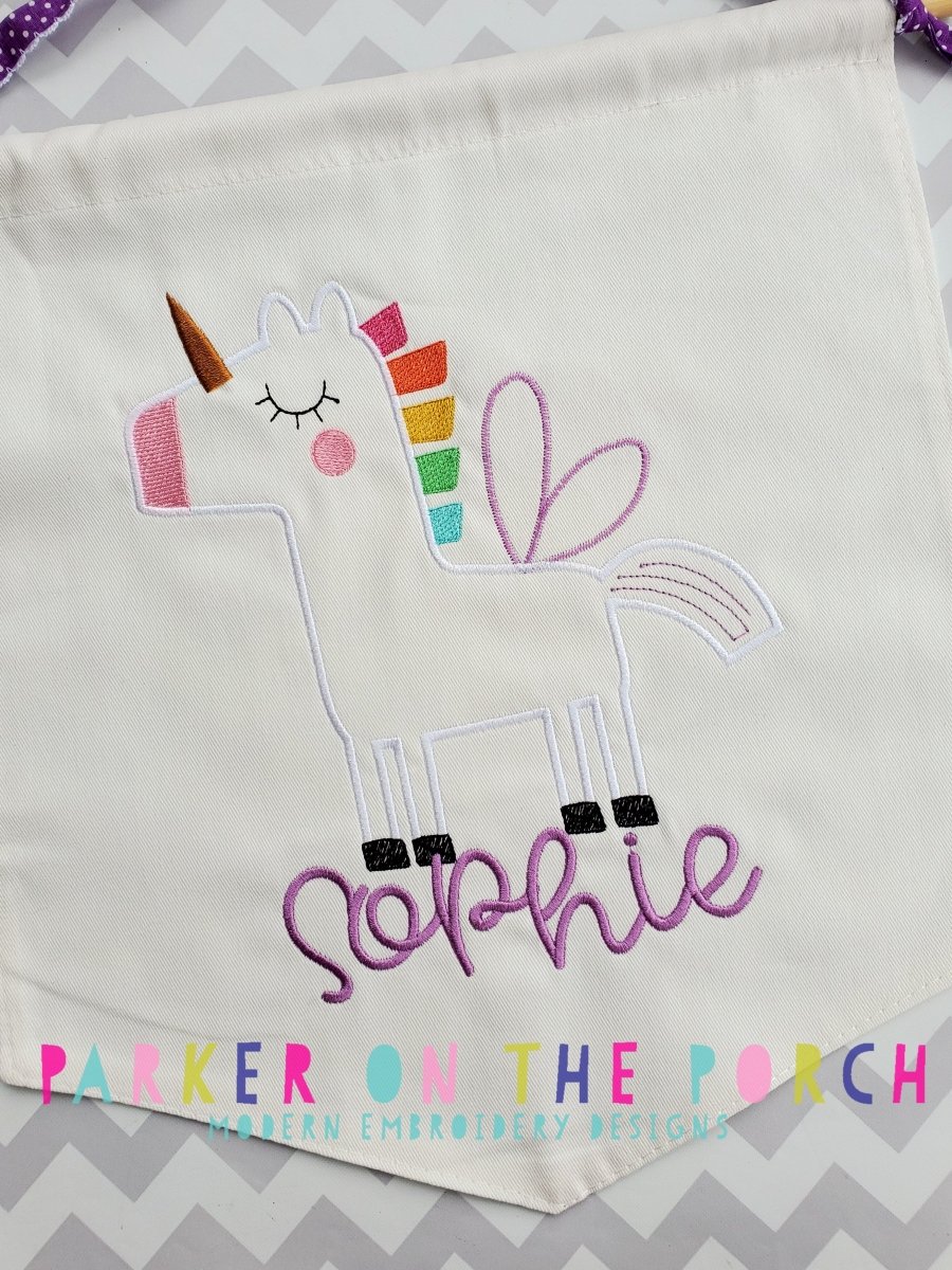 Digital Download- Unicorn Fairy - Embroidery Fill