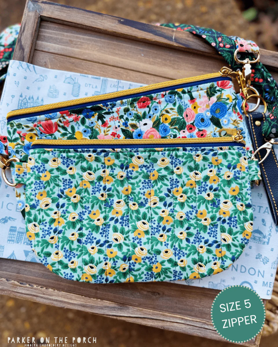 Digital Download - Zipper Size 5 - The Quilted Crossbody Zipper Bag