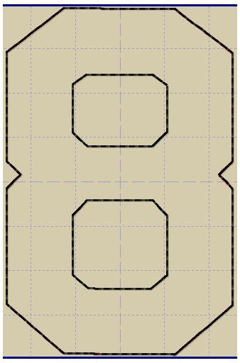 Shabby Applique Font- Squad Numbers (0-9) - Digital Embroidery Pattern Download - Image 12