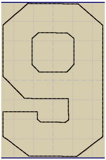 Shabby Applique Font- Squad Numbers (0-9) - Digital Embroidery Pattern Download - Image 16