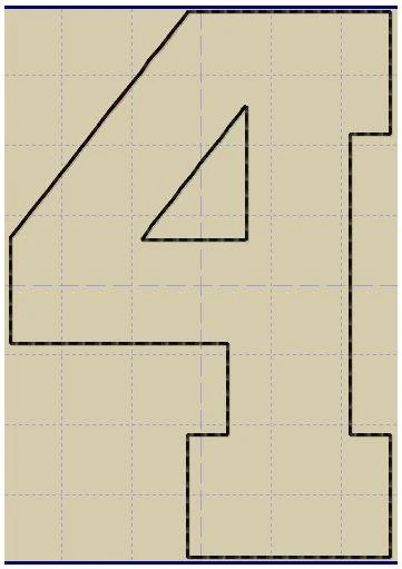 Shabby Applique Font- Squad Numbers (0-9) - Digital Embroidery Pattern Download - Image 9