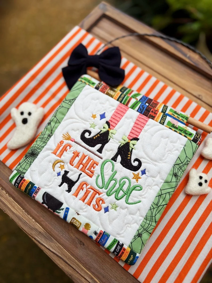 Witch Feet Mini Quilt Embroidery Pattern  – Digital Download - Image 2